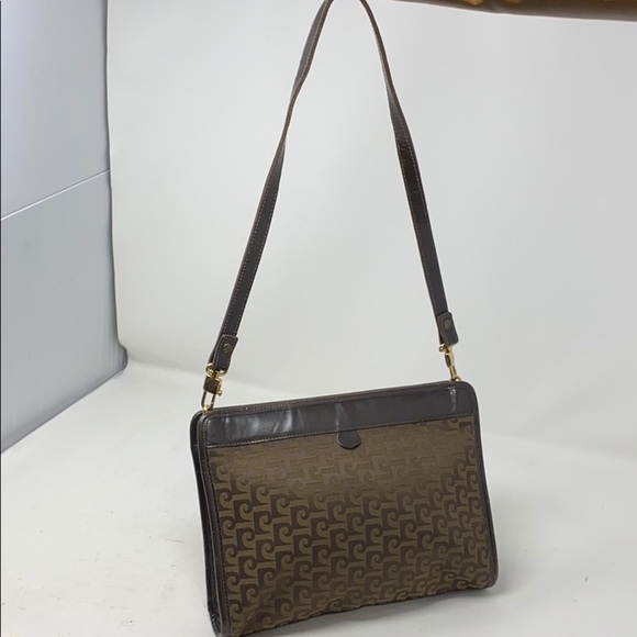 Vintage Pierre Cardin Brown Monogram Canvas Bag - Picture 13 of 13
